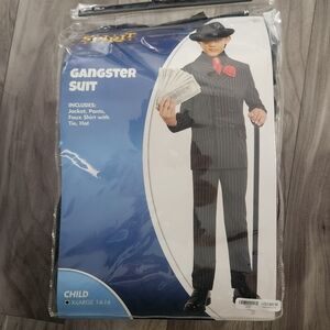 Nwt Spirit Kids Gangster Suit - Black and White Size X-Large 14-16